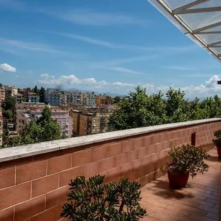 Attico Per Quattro Persone Sulla Nomentana, Wi-fi, Aria Condizionata Rome